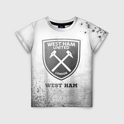 Футболка детская West Ham - white gradient, цвет: 3D-принт