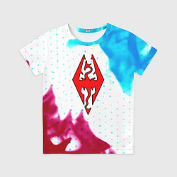 Футболка детская The Elder Scrolls flame, цвет: 3D-принт