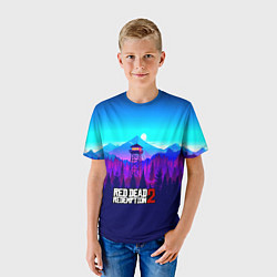 Футболка детская Red Dead Redemption rockstar, цвет: 3D-принт — фото 2