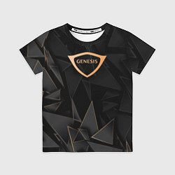 Футболка детская Genesis golden poly, цвет: 3D-принт