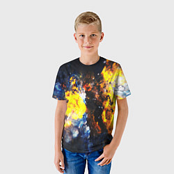 Футболка детская Космическая абстракция, цвет: 3D-принт — фото 2