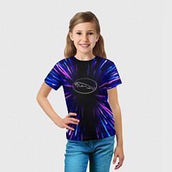 Футболка детская Jaguar neon energy, цвет: 3D-принт — фото 2