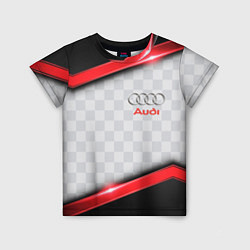 Футболка детская AUDI auto texture, цвет: 3D-принт