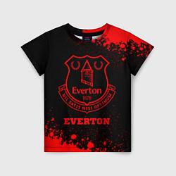 Футболка детская Everton - red gradient, цвет: 3D-принт