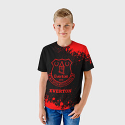 Футболка детская Everton - red gradient, цвет: 3D-принт — фото 2