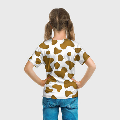 Детская футболка Пятна коровы / 3D-принт – фото 6