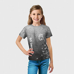 Футболка детская Among Us - grey gradient вертикально, цвет: 3D-принт — фото 2