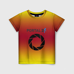 Футболка детская Portal 2 gradient, цвет: 3D-принт