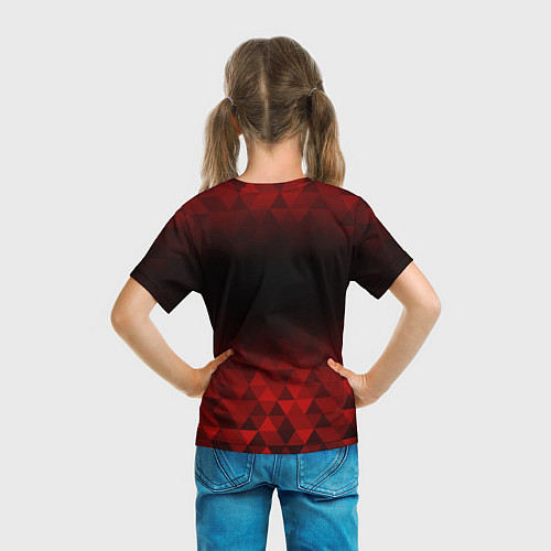Детская футболка Benfica red poly / 3D-принт – фото 6