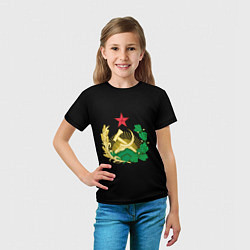 Футболка детская Советский союз герб, цвет: 3D-принт — фото 2