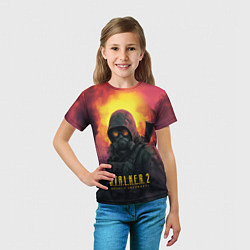 Футболка детская Stalker 2 радиоактивный дым, цвет: 3D-принт — фото 2