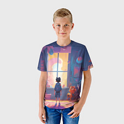 Футболка детская Детство приключения, цвет: 3D-принт — фото 2