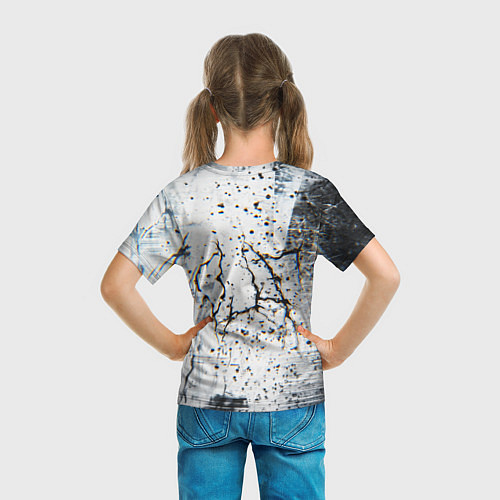 Детская футболка Silenthill текстура глитч / 3D-принт – фото 6