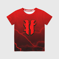 Футболка детская Starcraft молнии, цвет: 3D-принт