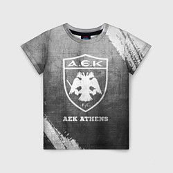 Футболка детская AEK Athens - grey gradient, цвет: 3D-принт