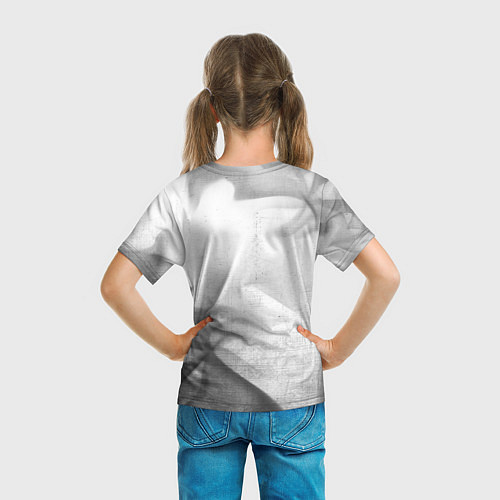 Детская футболка Dongfeng - white gradient вертикально / 3D-принт – фото 6