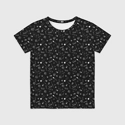Футболка детская Паттерн из радиодеталей, цвет: 3D-принт