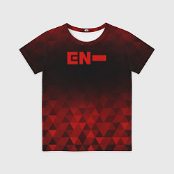 Футболка детская Enhypen red poly, цвет: 3D-принт