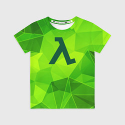 Футболка детская Half-Life green poly, цвет: 3D-принт