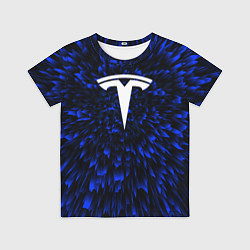 Футболка детская Tesla blue energy, цвет: 3D-принт
