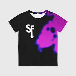 Футболка детская Sally Face неон краски, цвет: 3D-принт