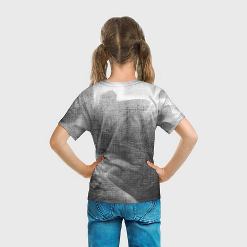 Детская футболка Poppy Playtime - grey gradient вертикально / 3D-принт – фото 6
