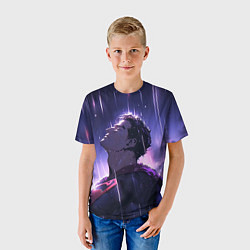 Футболка детская Superman - Neon rain, цвет: 3D-принт — фото 2