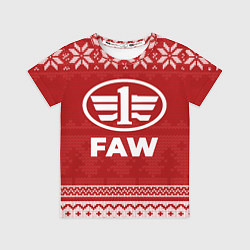 Футболка детская Новогодний FAW, цвет: 3D-принт