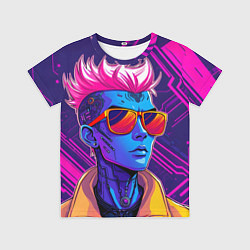 Футболка детская Неоновый панк, цвет: 3D-принт
