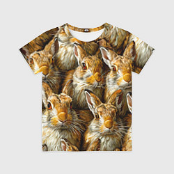 Футболка детская Зайцы, цвет: 3D-принт