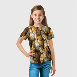 Футболка детская Зайцы, цвет: 3D-принт — фото 2