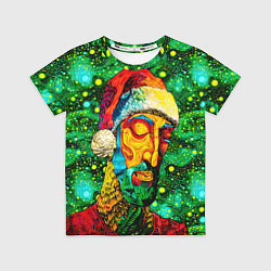 Футболка детская Ded Moroz: pop-art-brut-nouveau pointillism, цвет: 3D-принт