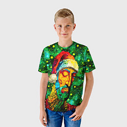Футболка детская Ded Moroz: pop-art-brut-nouveau pointillism, цвет: 3D-принт — фото 2