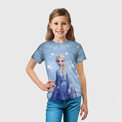 Футболка детская Королева Эльза из Холодного сердца, цвет: 3D-принт — фото 2