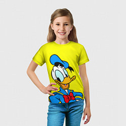 Футболка детская Дональд Дак, цвет: 3D-принт — фото 2