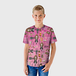 Футболка детская Паттерн с Гермионой из Гарри Поттер, цвет: 3D-принт — фото 2