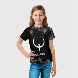 Футболка детская Снежный Quake, цвет: 3D-принт — фото 2