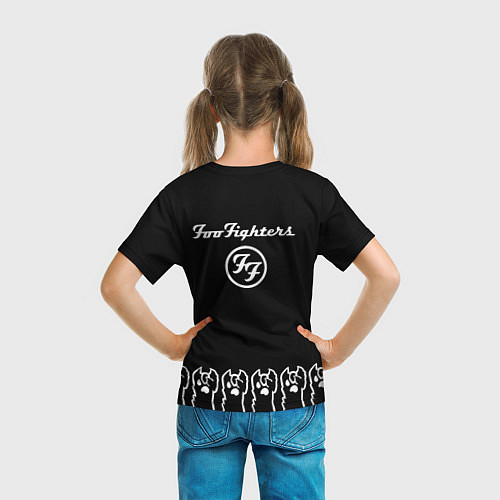 Детская футболка Foo Fighters: cat rock / 3D-принт – фото 6