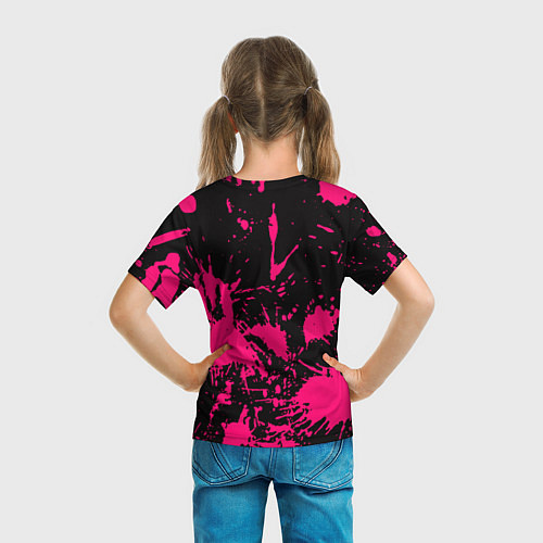 Детская футболка Nirvana pink color / 3D-принт – фото 6