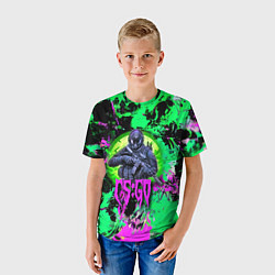 Футболка детская Counter Strike - neon revolution, цвет: 3D-принт — фото 2