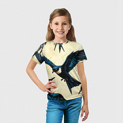 Футболка детская Ласточки, цвет: 3D-принт — фото 2