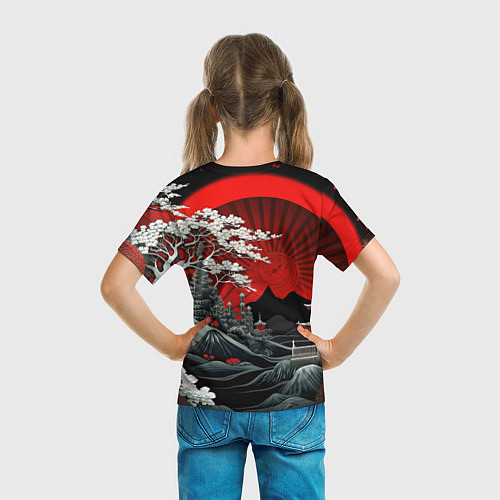 Детская футболка Деревья Японии и природа / 3D-принт – фото 6