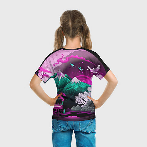 Детская футболка Горы японии природа / 3D-принт – фото 6