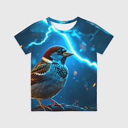 Футболка детская Воробей в грозу, цвет: 3D-принт