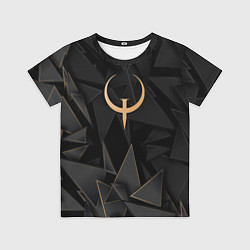 Футболка детская Quake golden poly, цвет: 3D-принт