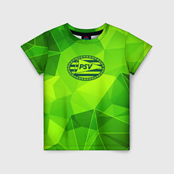 Футболка детская PSV green poly, цвет: 3D-принт