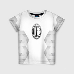 Футболка детская AC Milan white poly, цвет: 3D-принт