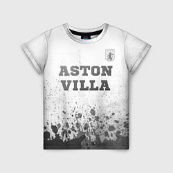 Футболка детская Aston Villa - white gradient посередине, цвет: 3D-принт