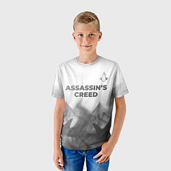 Футболка детская Assassins Creed - white gradient посередине, цвет: 3D-принт — фото 2
