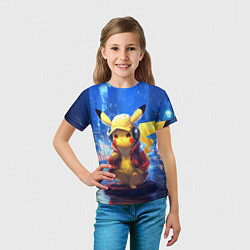 Футболка детская Диджей Пикачу, цвет: 3D-принт — фото 2